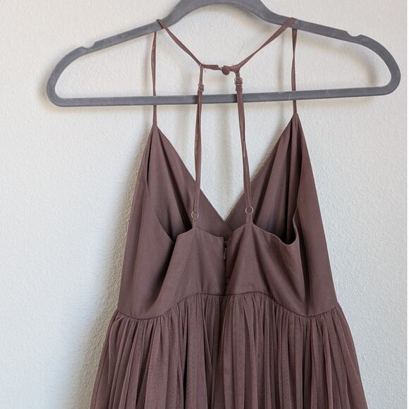 ASOS Pinny Extreme Tulle Mesh A-line Purple Midi Sleeveless Dress, size 6 - Picture 5 of 12